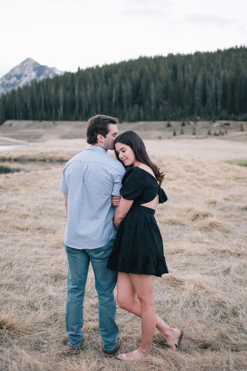 Couple's unforgettable destination engagement session in Banff National Park photographed by Toronto wedding photographers, Ugo Photography