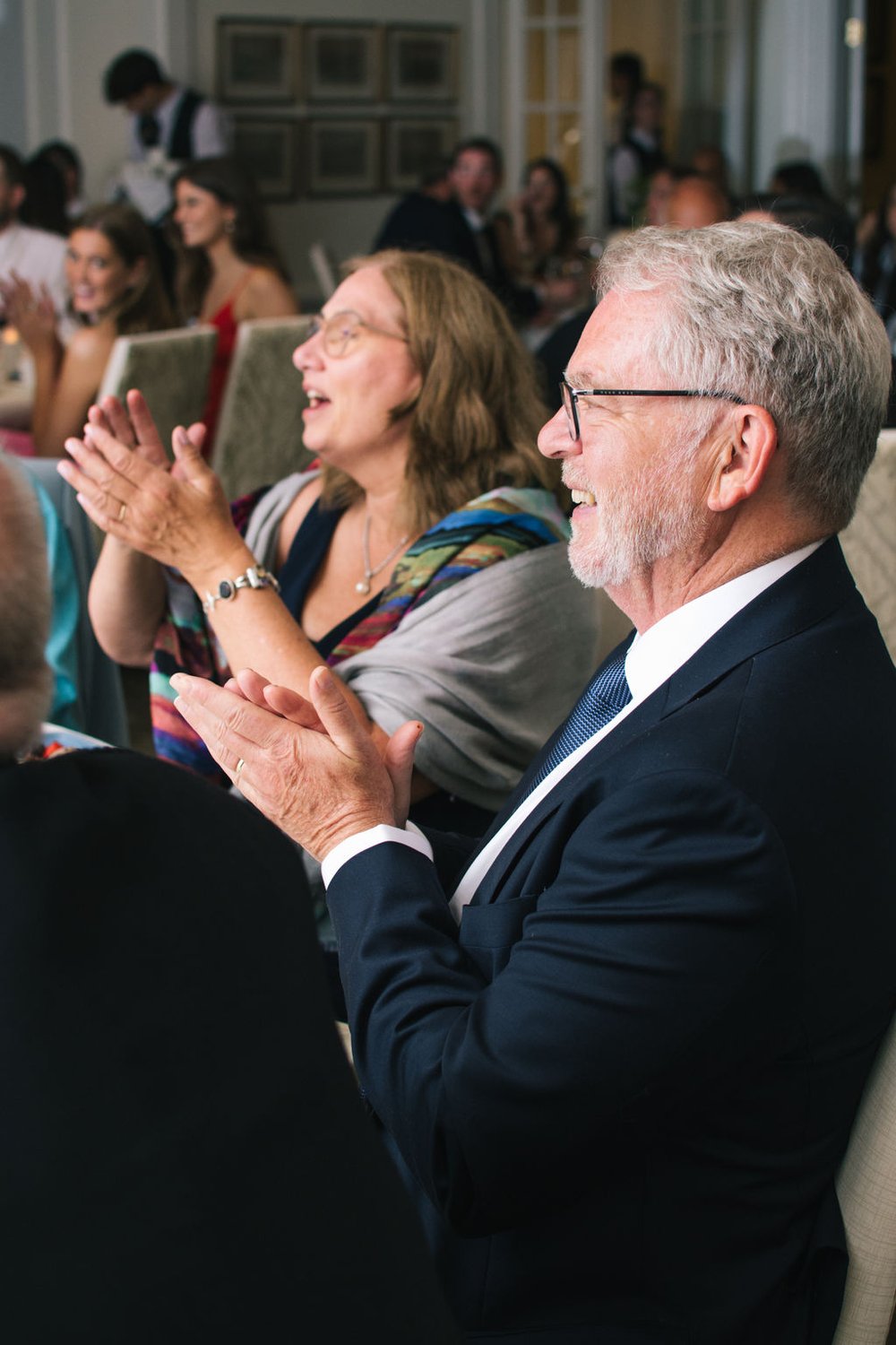 Joyous wedding day at The Toronto Hunt Club.