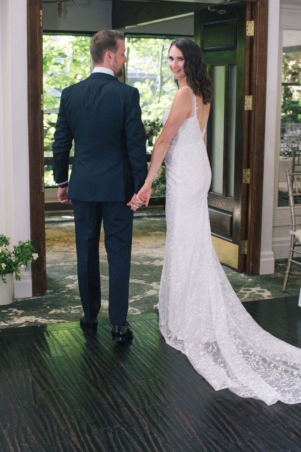 Modern Romance Meets Timeless Black Tie Style For Couple's Summer Wedding at Ancaster Mill