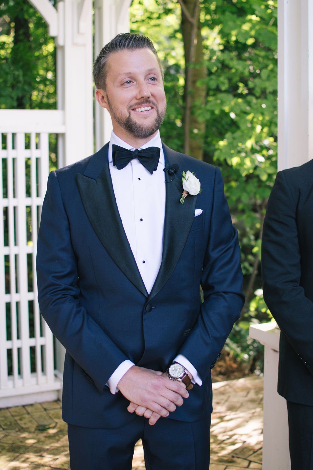 Modern Romance Meets Timeless Black Tie Style For Couple's Summer Wedding at Ancaster Mill