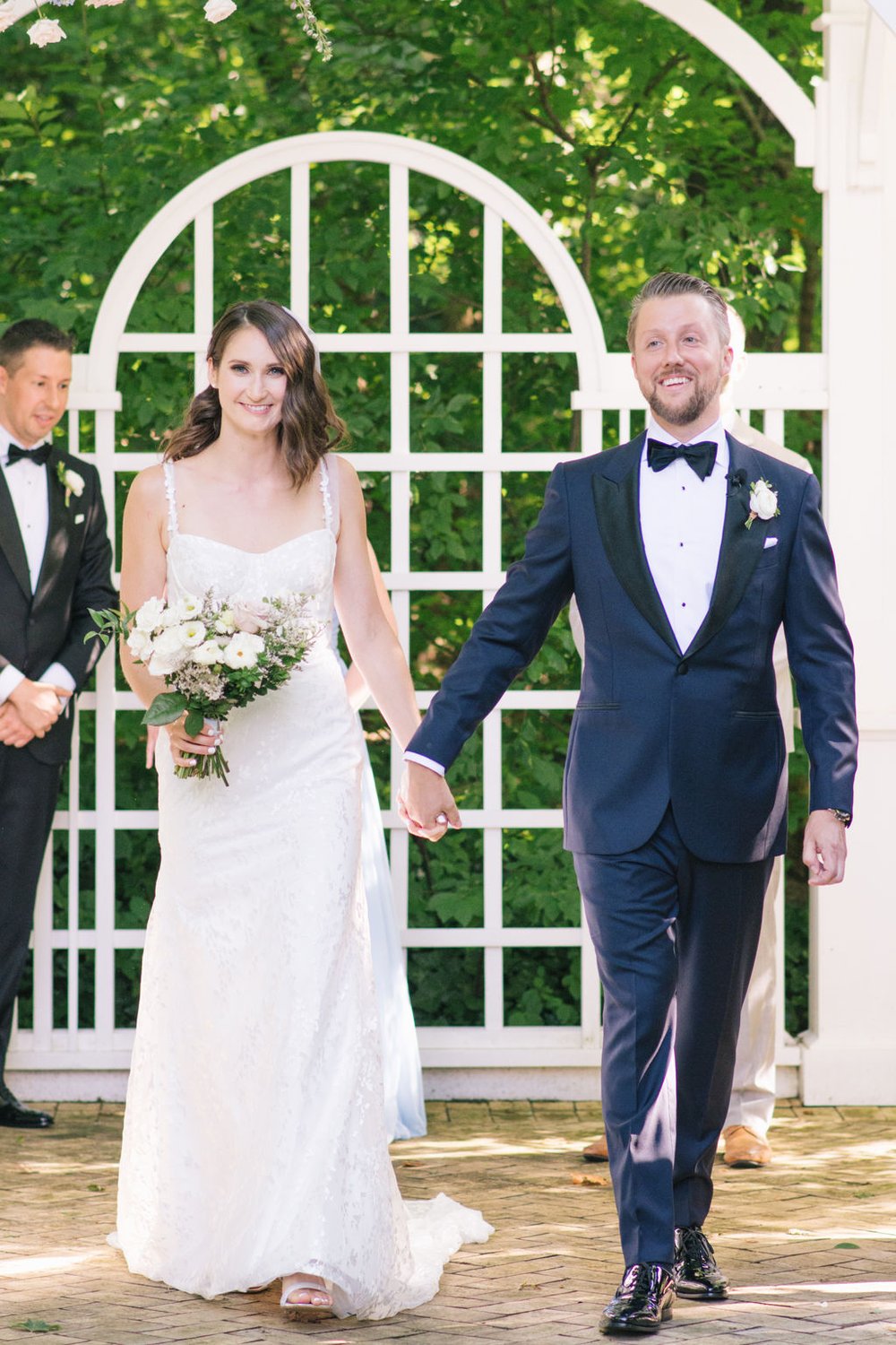 Modern Romance Meets Timeless Black Tie Style For Couple's Summer Wedding at Ancaster Mill