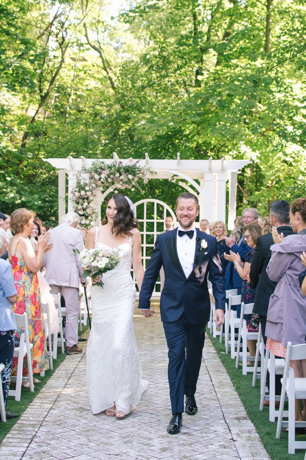 Modern Romance Meets Timeless Black Tie Style For Couple's Summer Wedding at Ancaster Mill