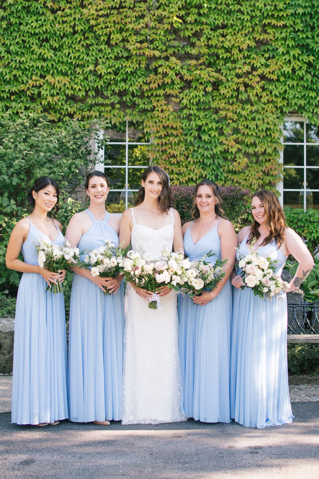 Modern Romance Meets Timeless Black Tie Style For Couple's Summer Wedding at Ancaster Mill