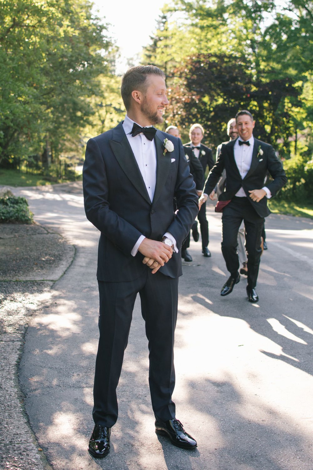 Modern Romance Meets Timeless Black Tie Style For Couple's Summer Wedding at Ancaster Mill