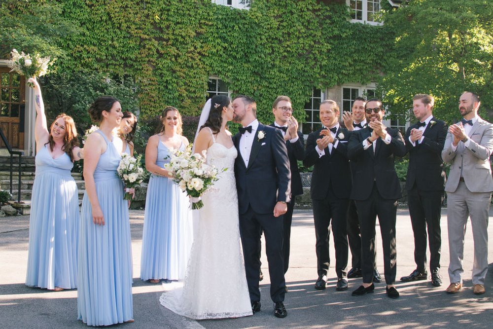 Modern Romance Meets Timeless Black Tie Style For Couple's Summer Wedding at Ancaster Mill