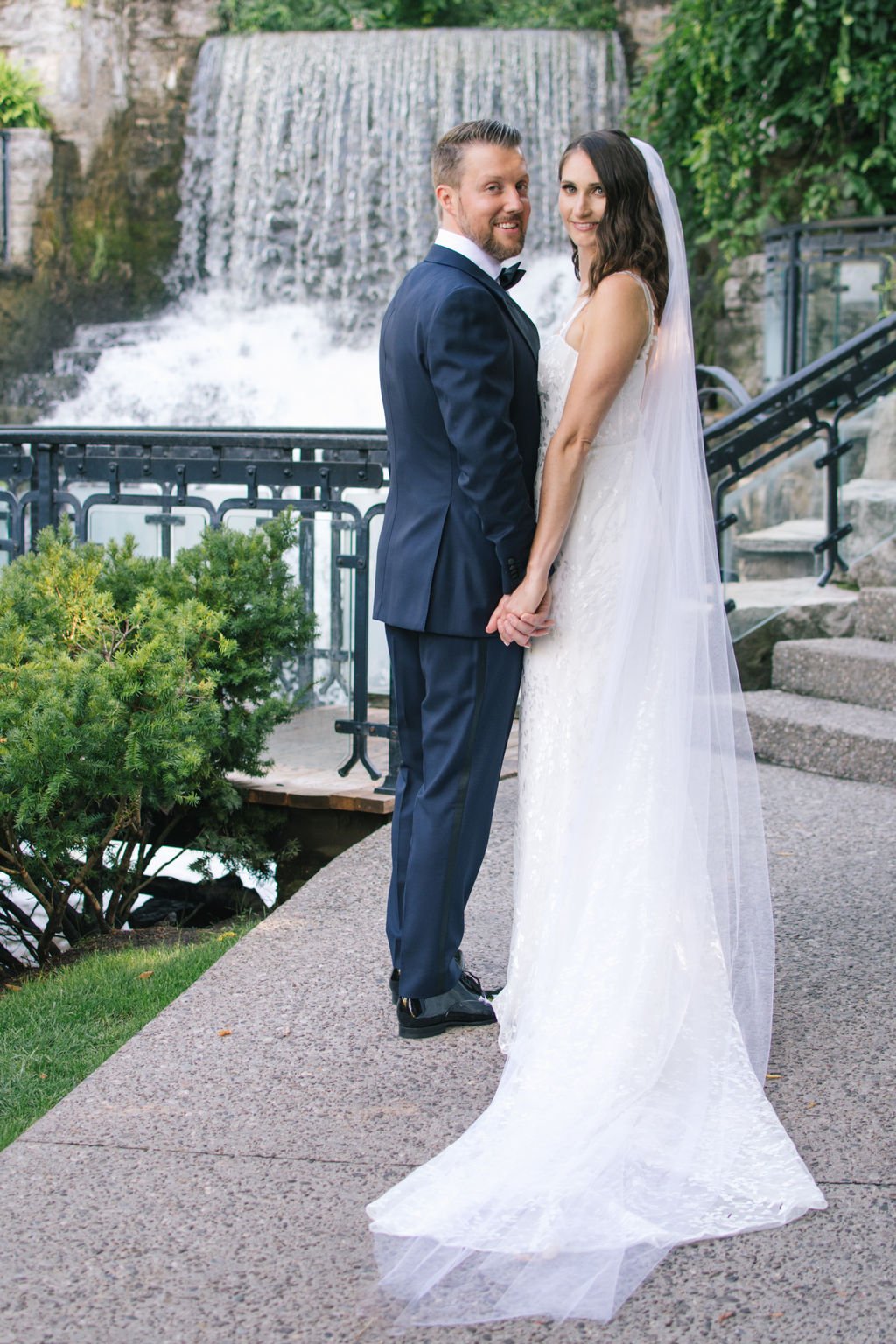 Modern Romance Meets Timeless Black Tie Style For Couple's Summer Wedding at Ancaster Mill