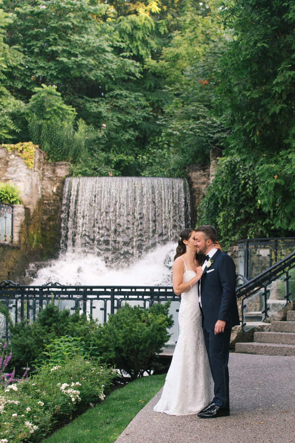 Modern Romance Meets Timeless Black Tie Style For Couple's Summer Wedding at Ancaster Mill