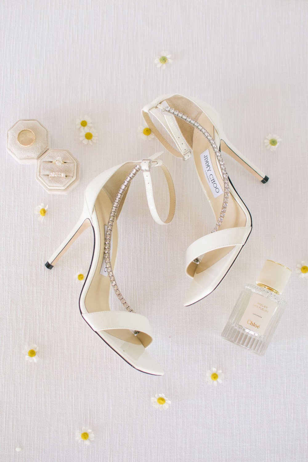 Bride's Jimmy Choo heels for her wedding day at The Doctor's House in Vaughan, ON