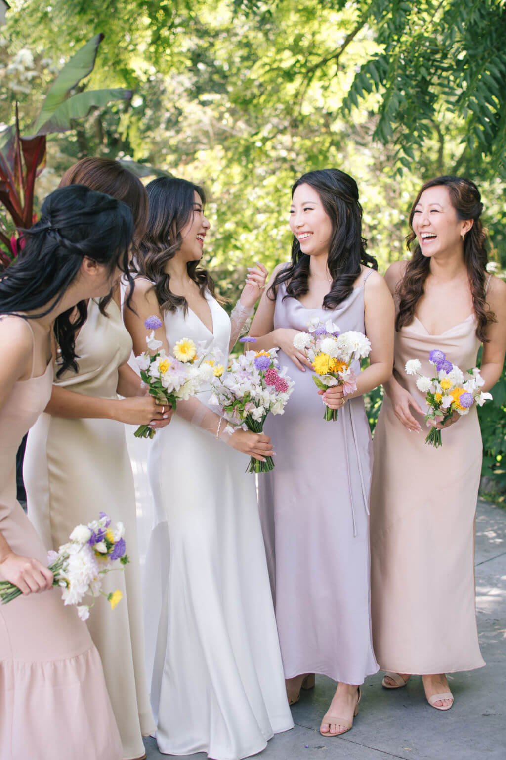 Playful pops of colour for bride's chic wedding day at The Doctor's House