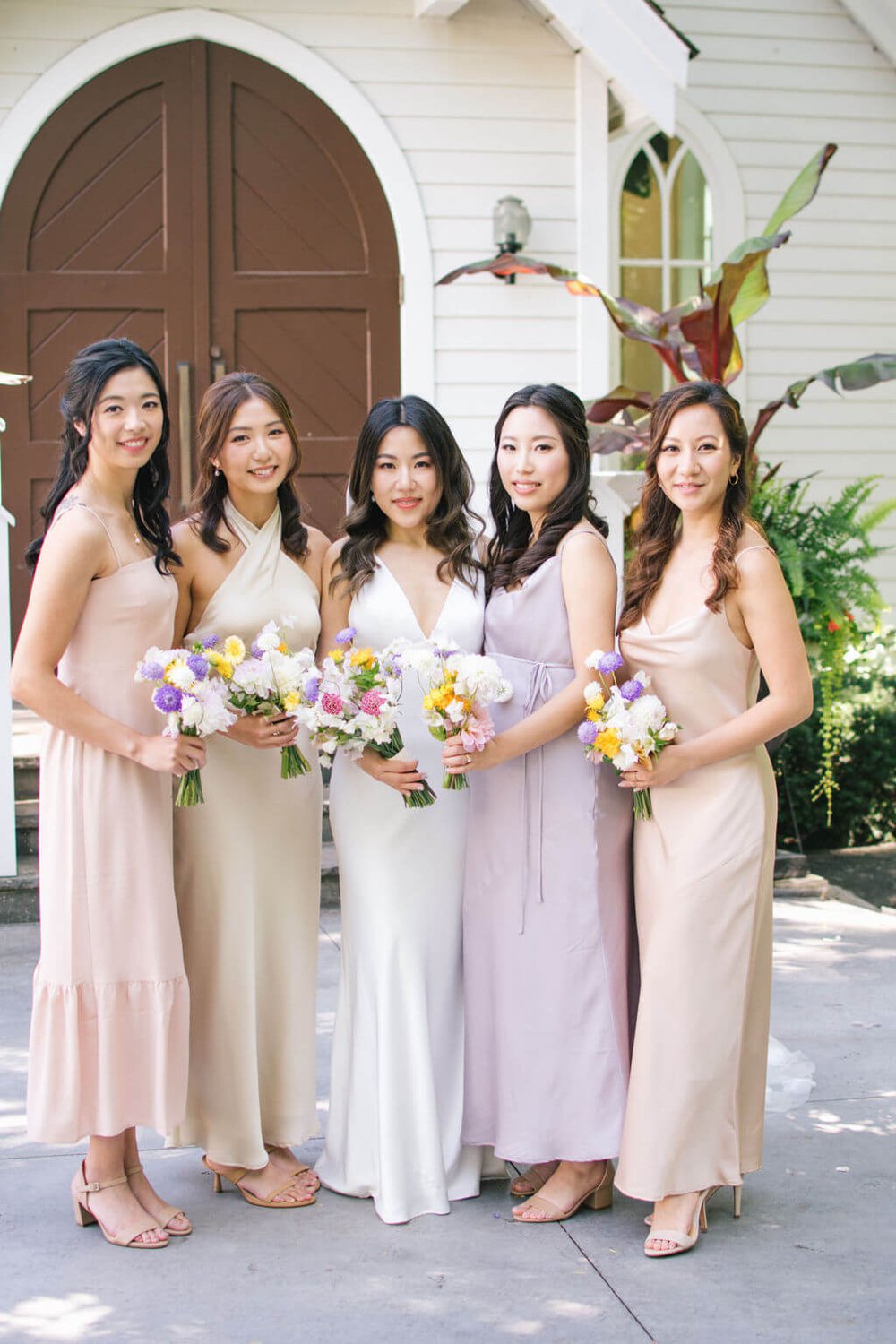 Playful pops of colour for bride's chic wedding day at The Doctor's House