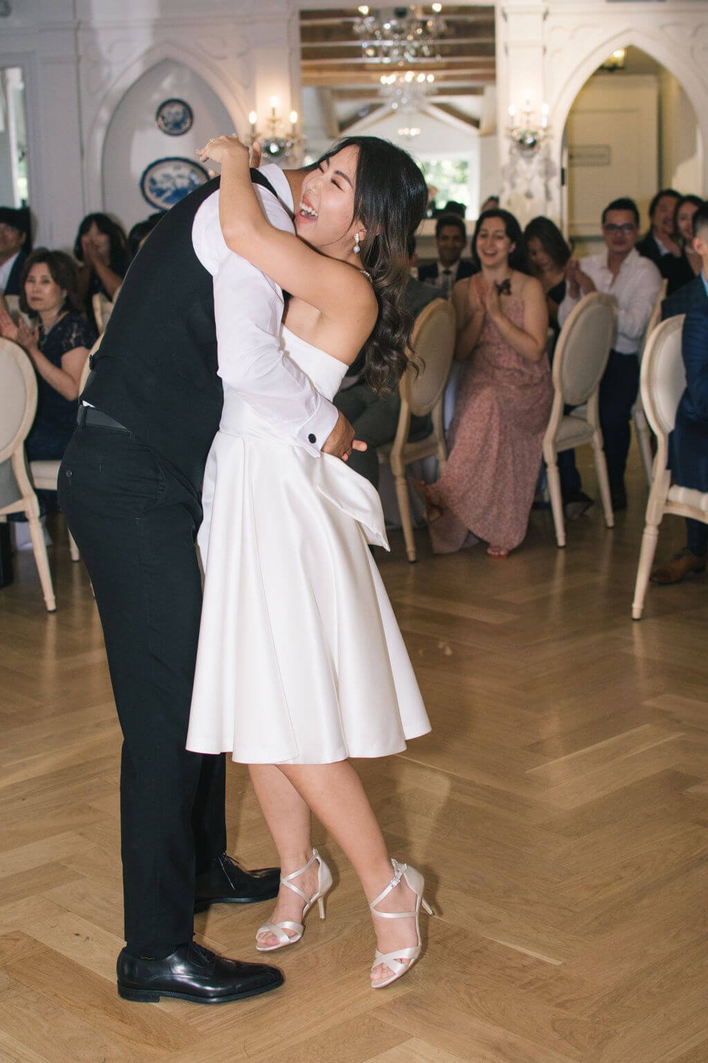 Playful pops of colour for bride and groom's chic summer wedding at The Doctor's House in Vaughan, ON