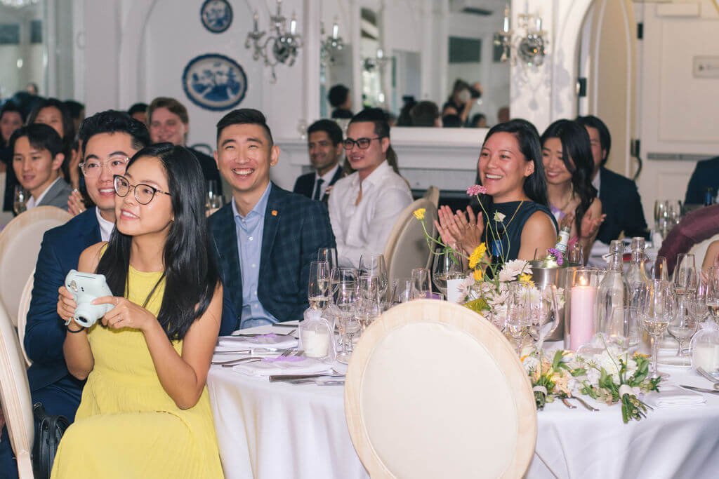 Playful pops of colour for bride and groom's chic summer wedding at The Doctor's House in Vaughan, ON