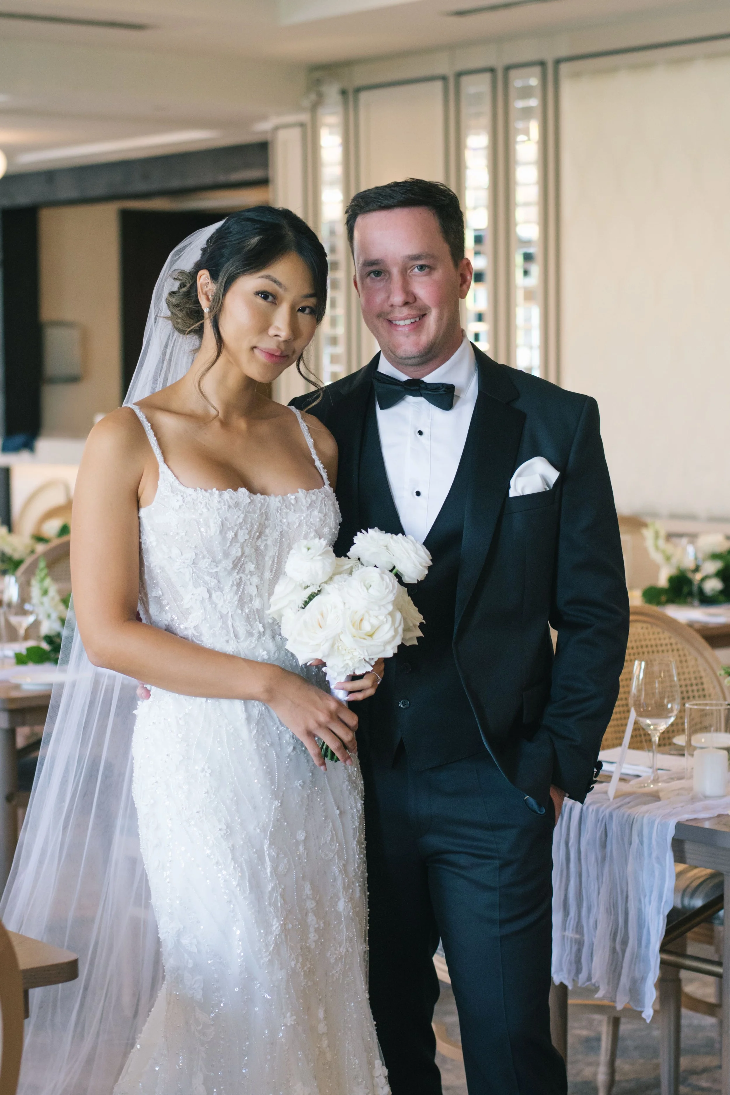 Modern wedding day at The Whistle Bear Club in Cambridge ON