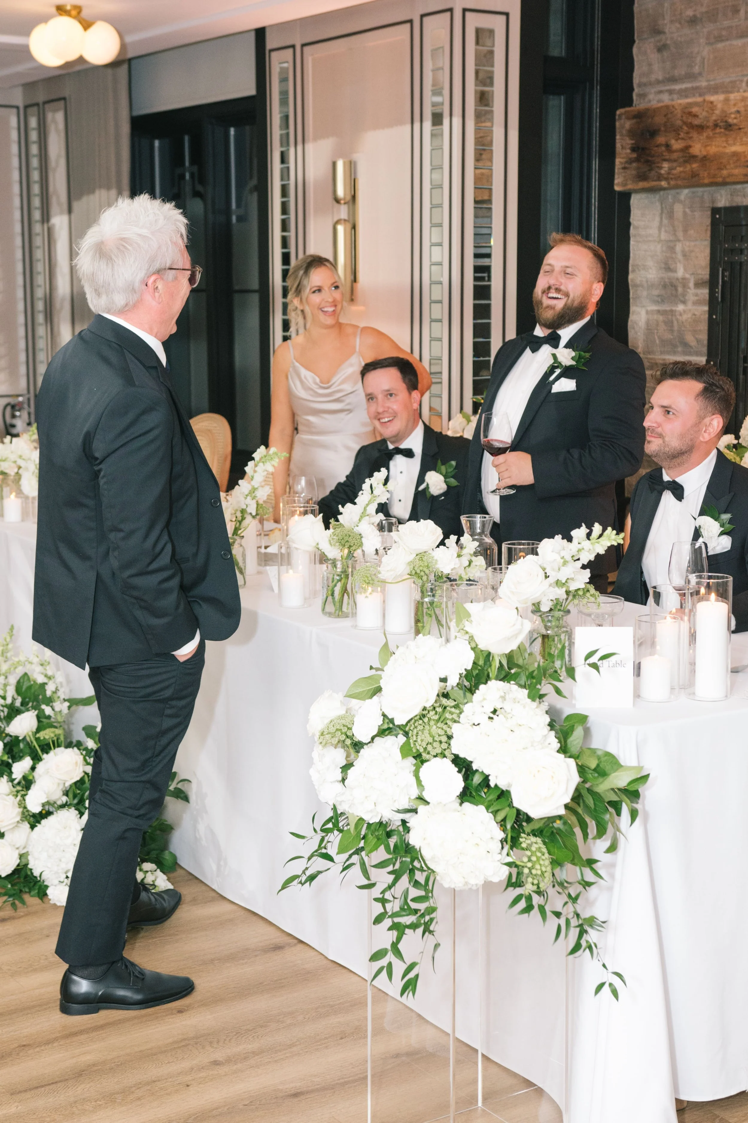 Modern fall wedding at The Whistle Bear Club