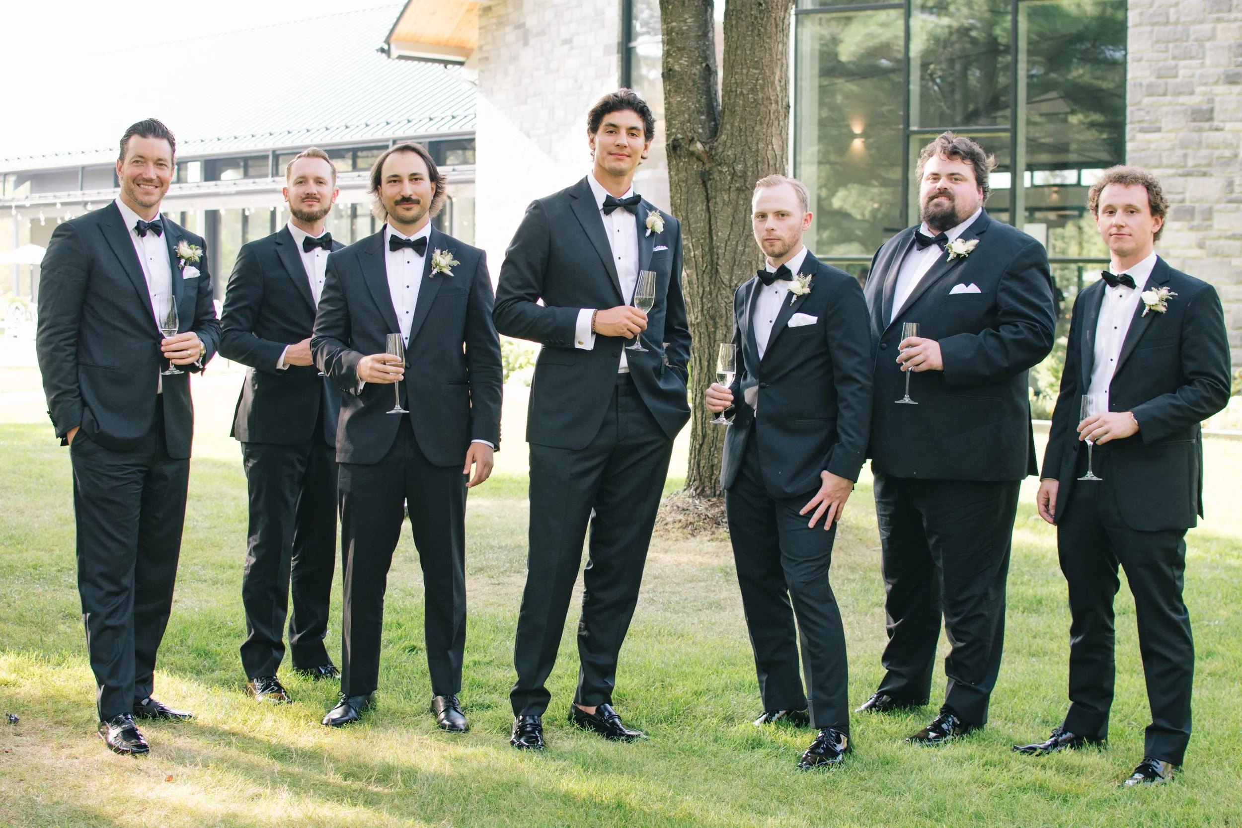 groomsmen-tuxedo-style-three-feathers-terrace-innisfil