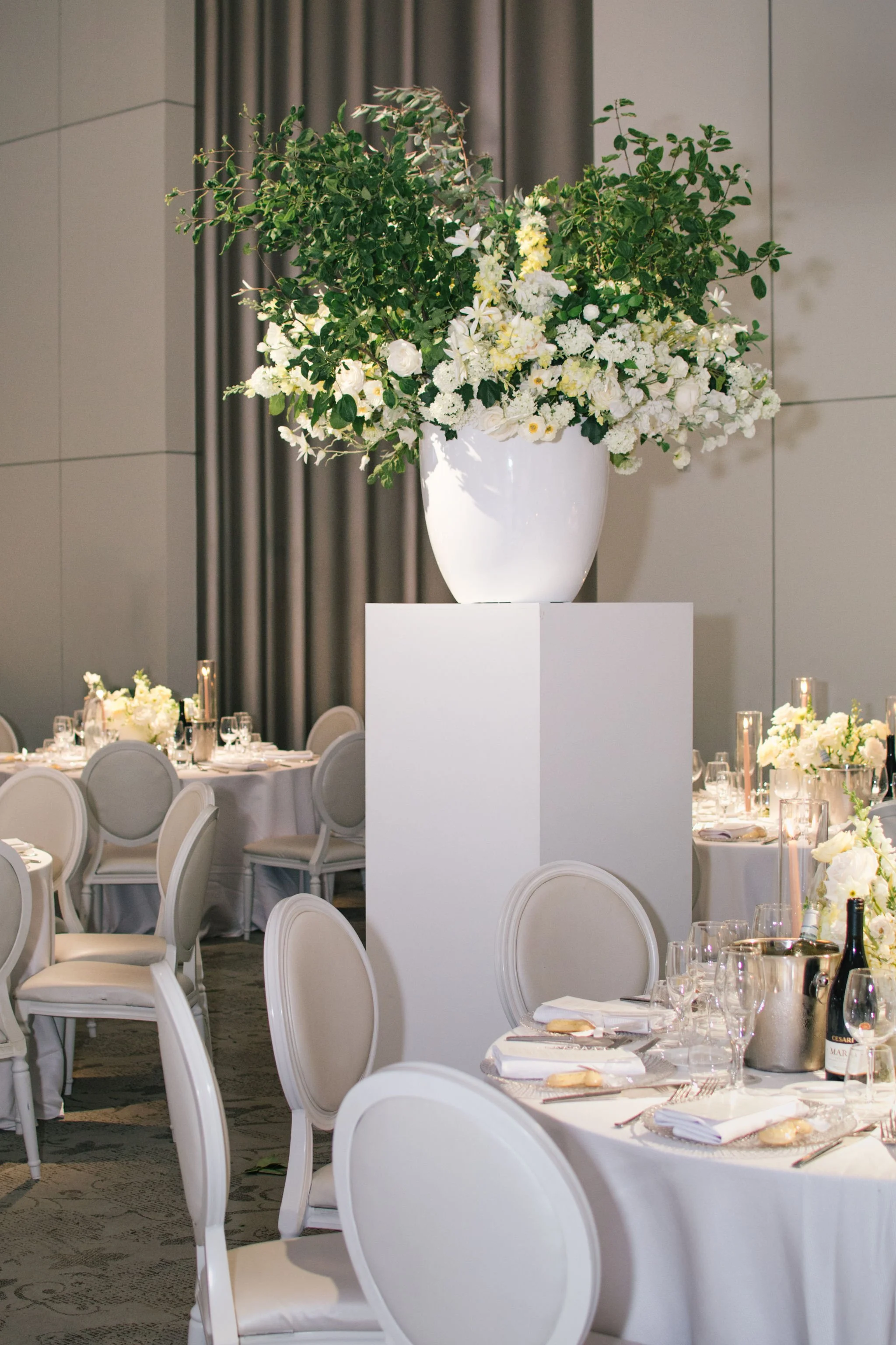 luxury-wedding-floral-installation-chateau-le-parc-ballroom