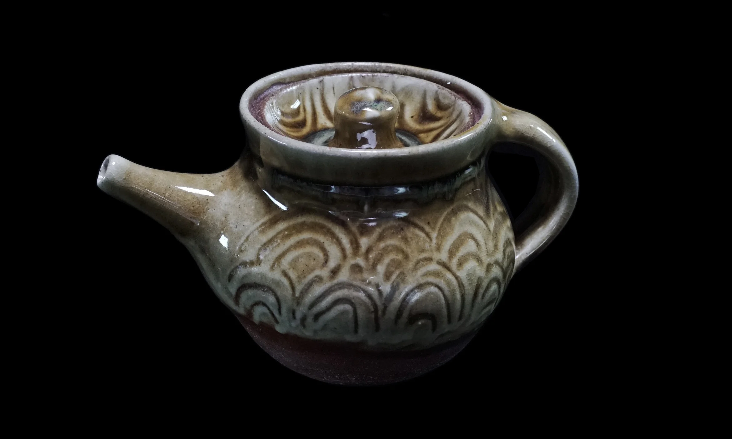 Amber Celadon Wave Teapot 1.jpg