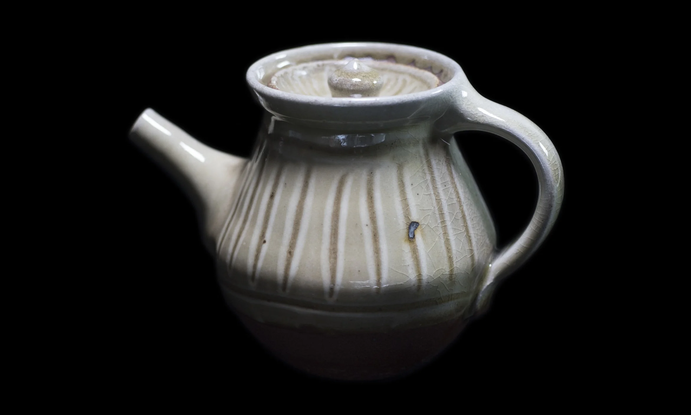 Large White Stripe Teapot.jpg