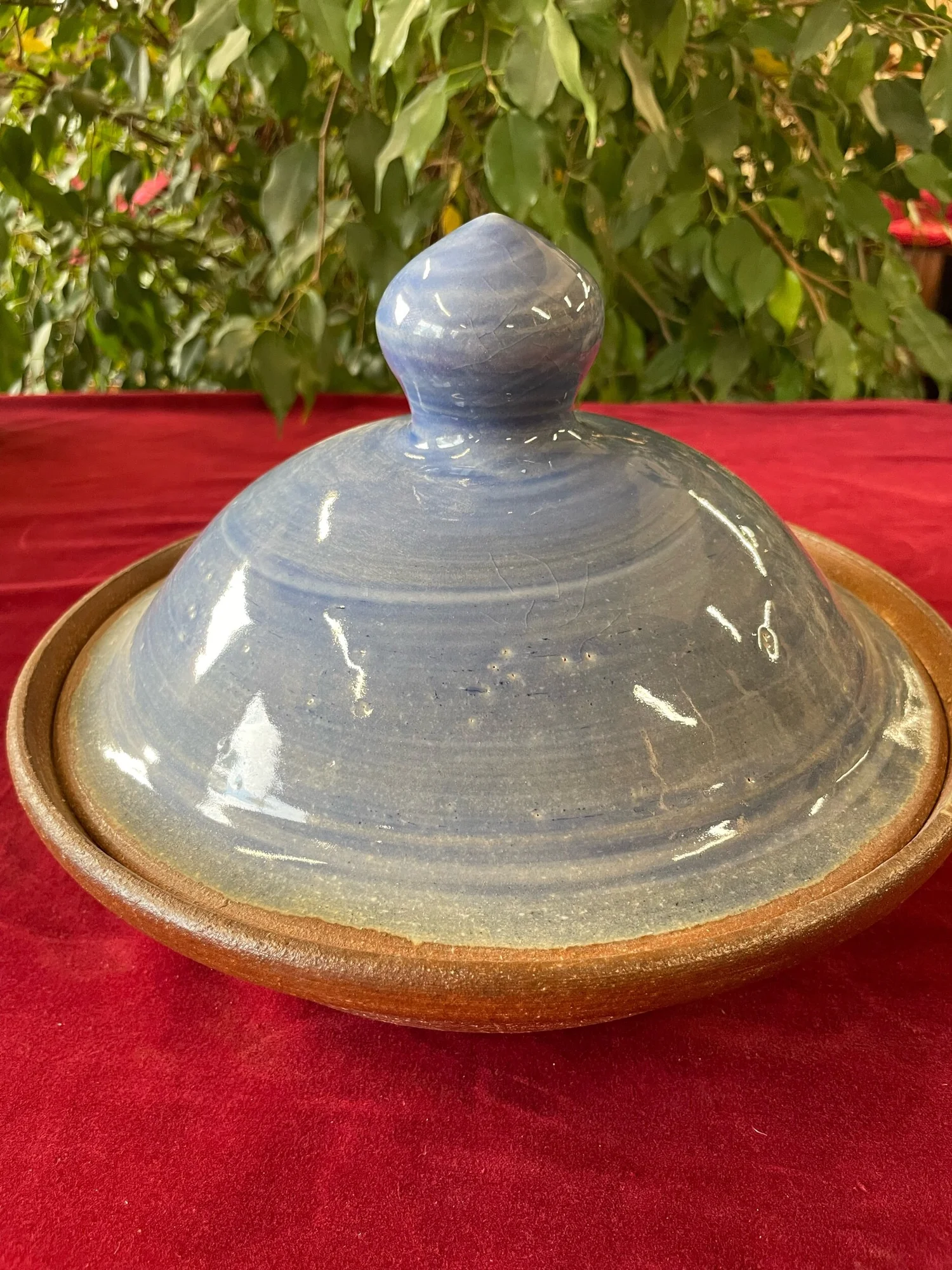 Ovenware Large Lt Blue Casserole Dish Miami Valley Pottery