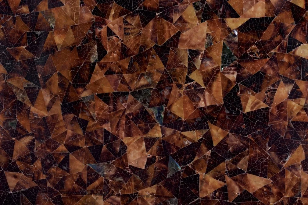 Brown Mother Of Pearl 3D Shellstone