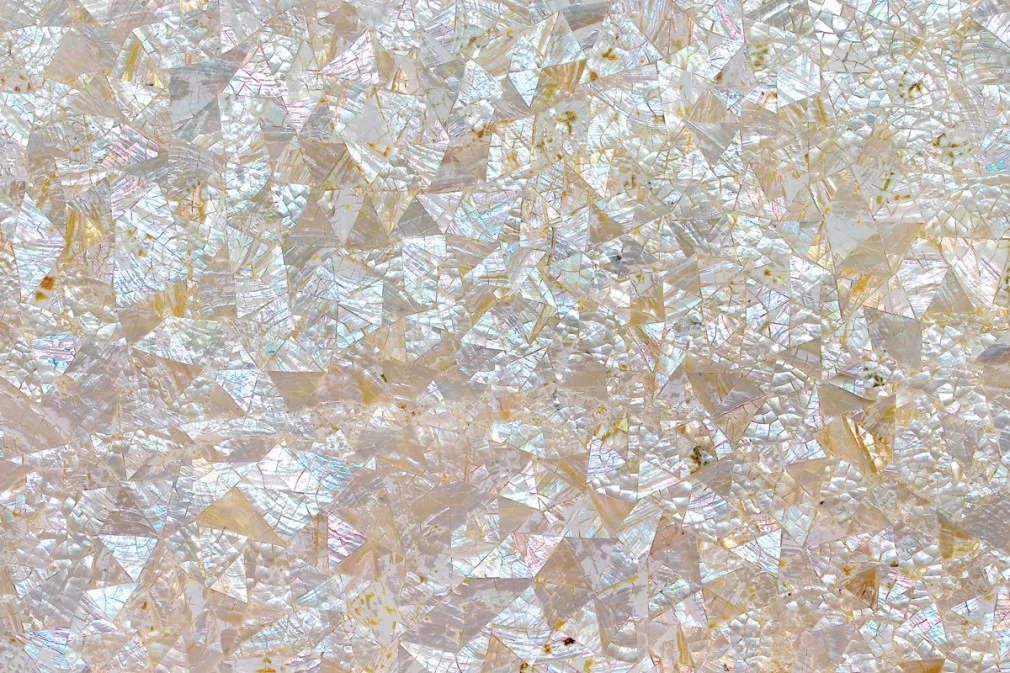White Mother Of Pearl 3D Shellstone