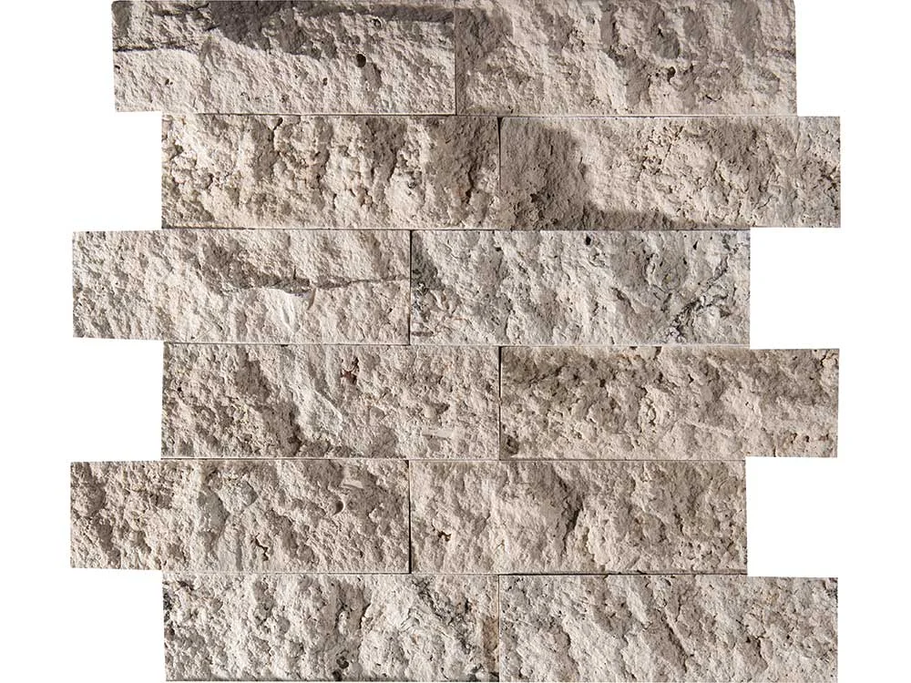 split face l travertine 2x4 / 12x12