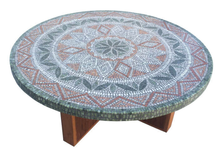 Transitional mosaic table top 