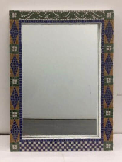 Ceramic mosaic mirror 