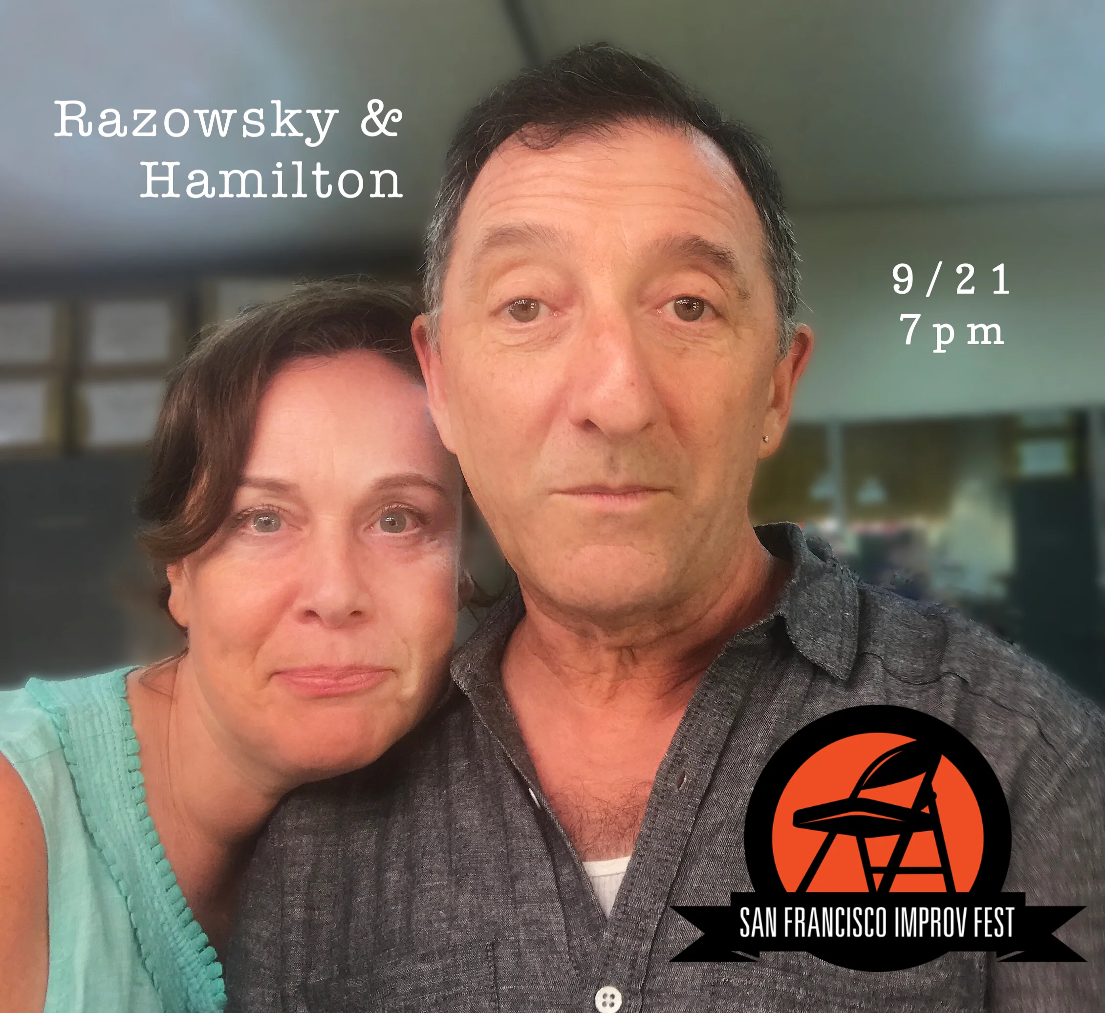 Razowsky & Hamilton’s David Razowsky and Rachel Hamilton are both alumni of The Second City Mainstage and renowned teachers of Improvisation. In fact, if you added up the combined hours they have spent performing and teaching Improv and then assigned a tangible unit to represent each hour – let’s say a lemon – and then you lined up those lemons, well, let’s just say you would have a whole lot of lemons on your hands. Now, if you wanted to go the extra mile and see how many times those lemons could circle the earth, you sure would have a helluva time because they would keep rolling away, being round(ish) and all. And while you are doing all that, David and Rachel are going to improvise a show and get a couple more lemons for your project. Featured Cast: David Razowsky & Rachel Hamilton SHOWTIME: Friday, September 21st, 7:00PM with The Trifecta