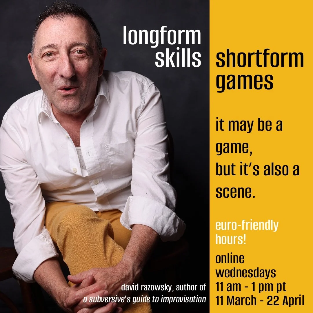Longform Skills, Shortform Games, an Online Workshop Euro Edition