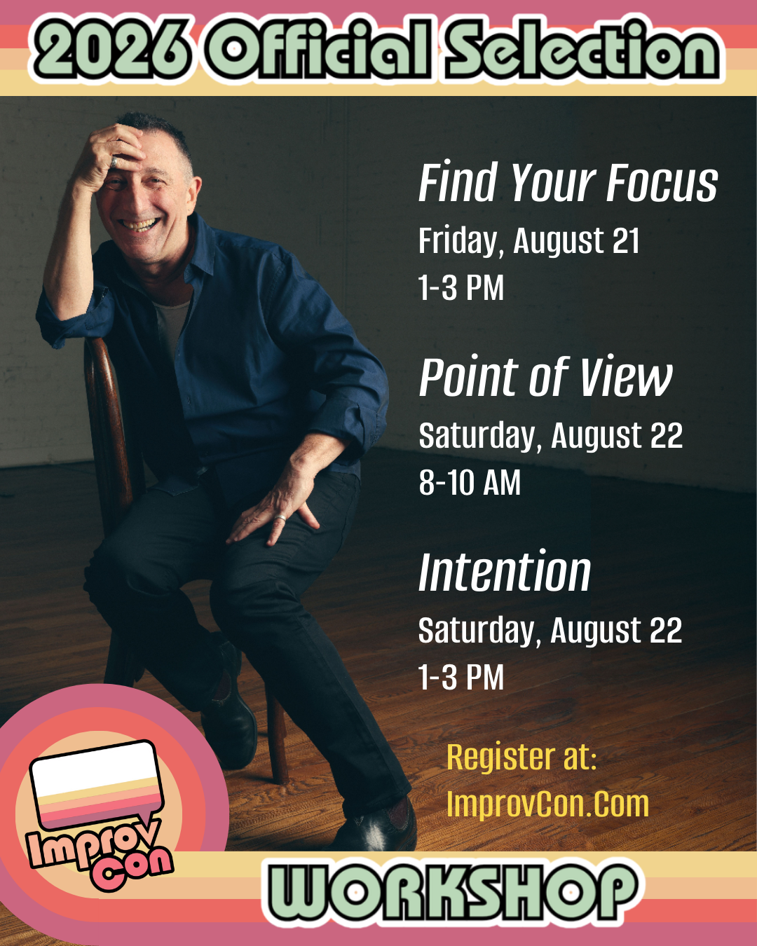 Raz at ImprovCon in San Diego, CA