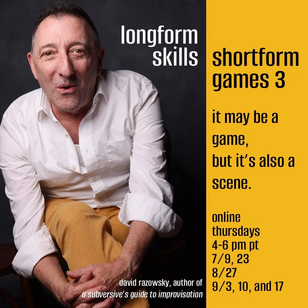 Longform Skills, Shortform Games, an Online Workshop 