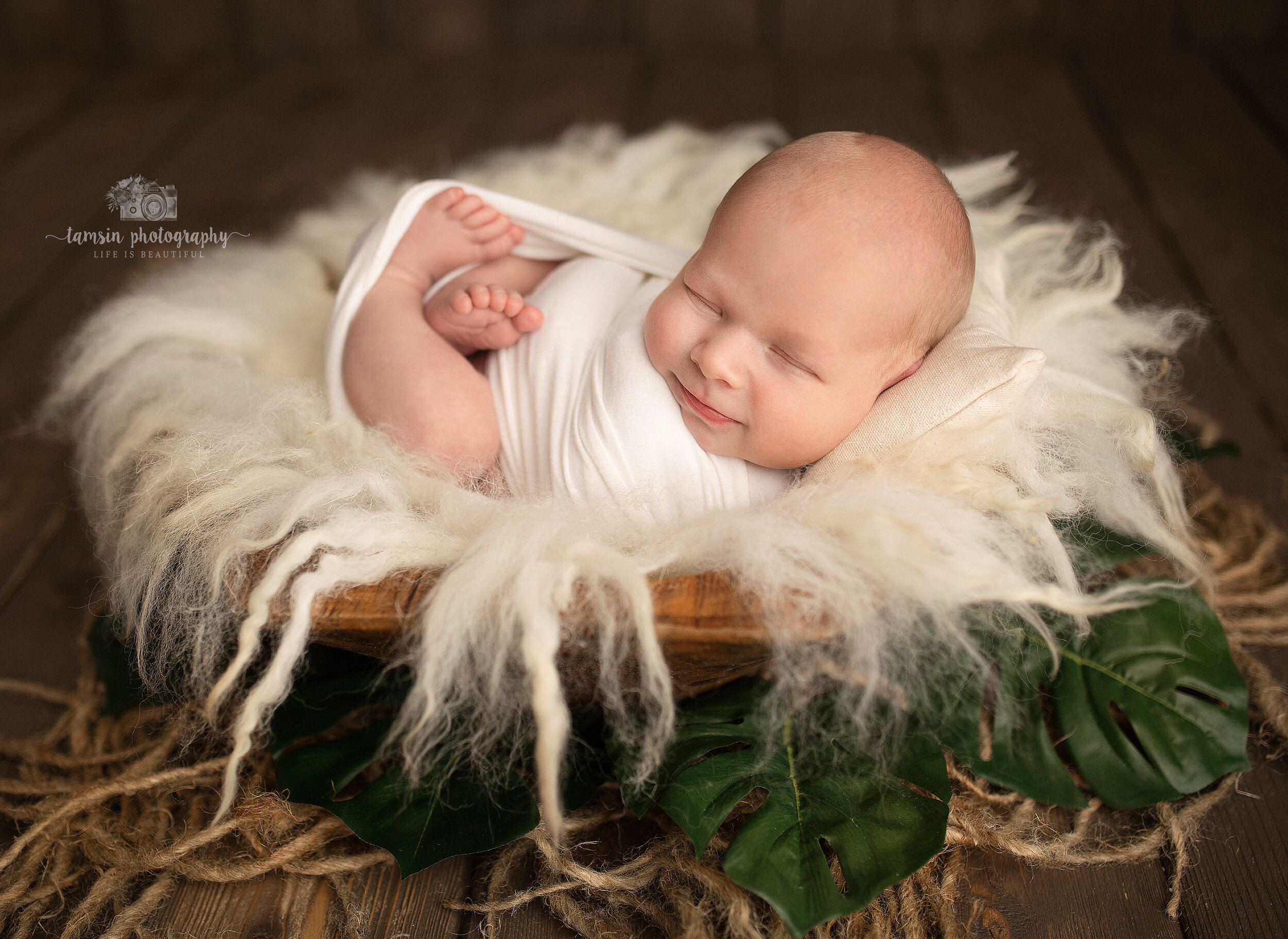 Newborn Portraits Posing Wrap Tamsin Photography Baby Photos Brevard Melbourne Florida.jpg