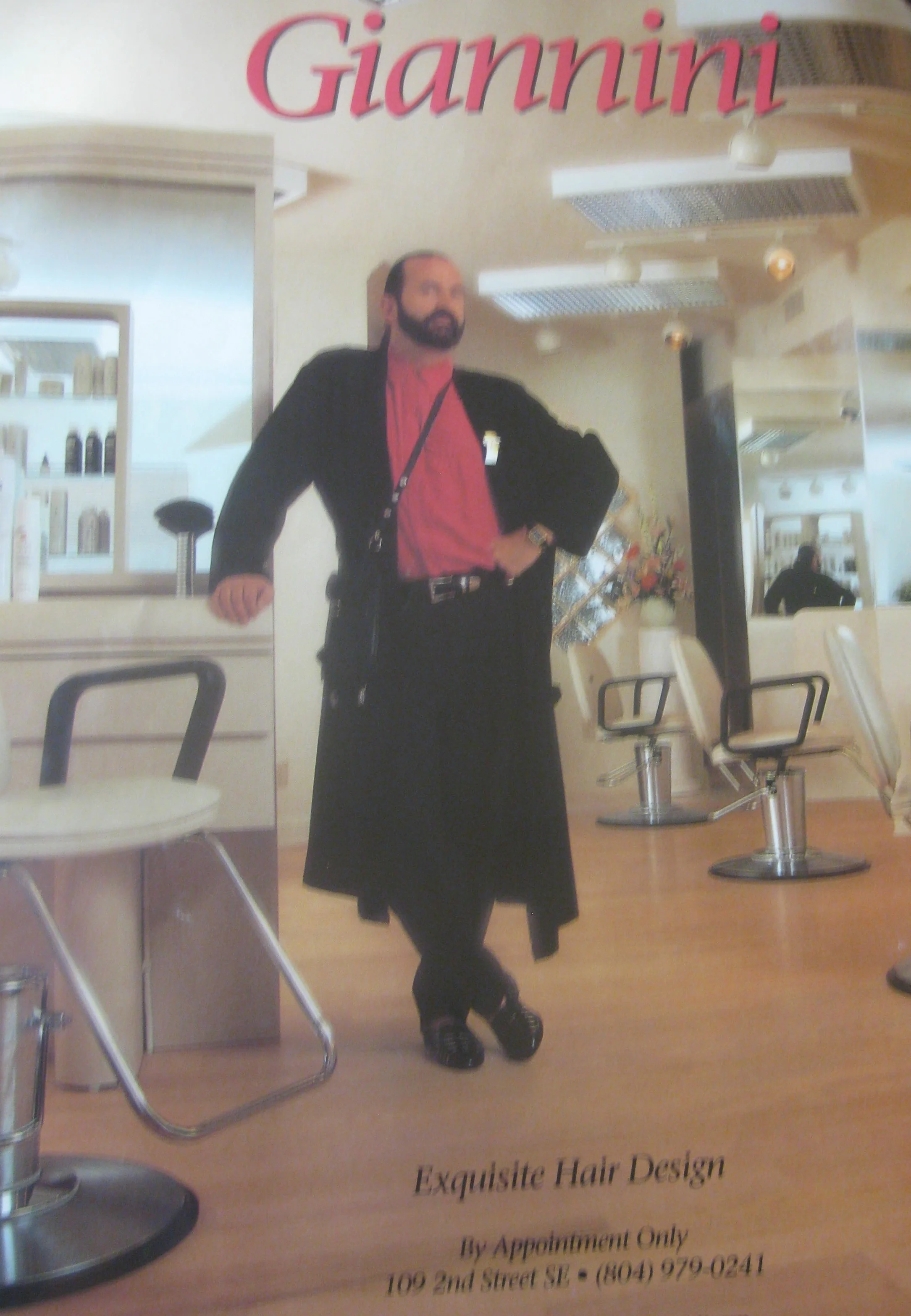 An advertisement for Buck's salon from the early 1990s.