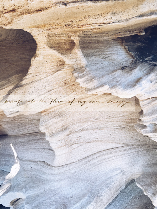"easing into the flow of my own energy", my mantra for this October. 