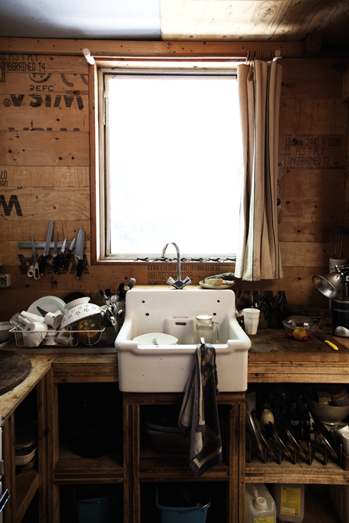 The Alchemist’s kitchen, in all it’s utilitarian glory.