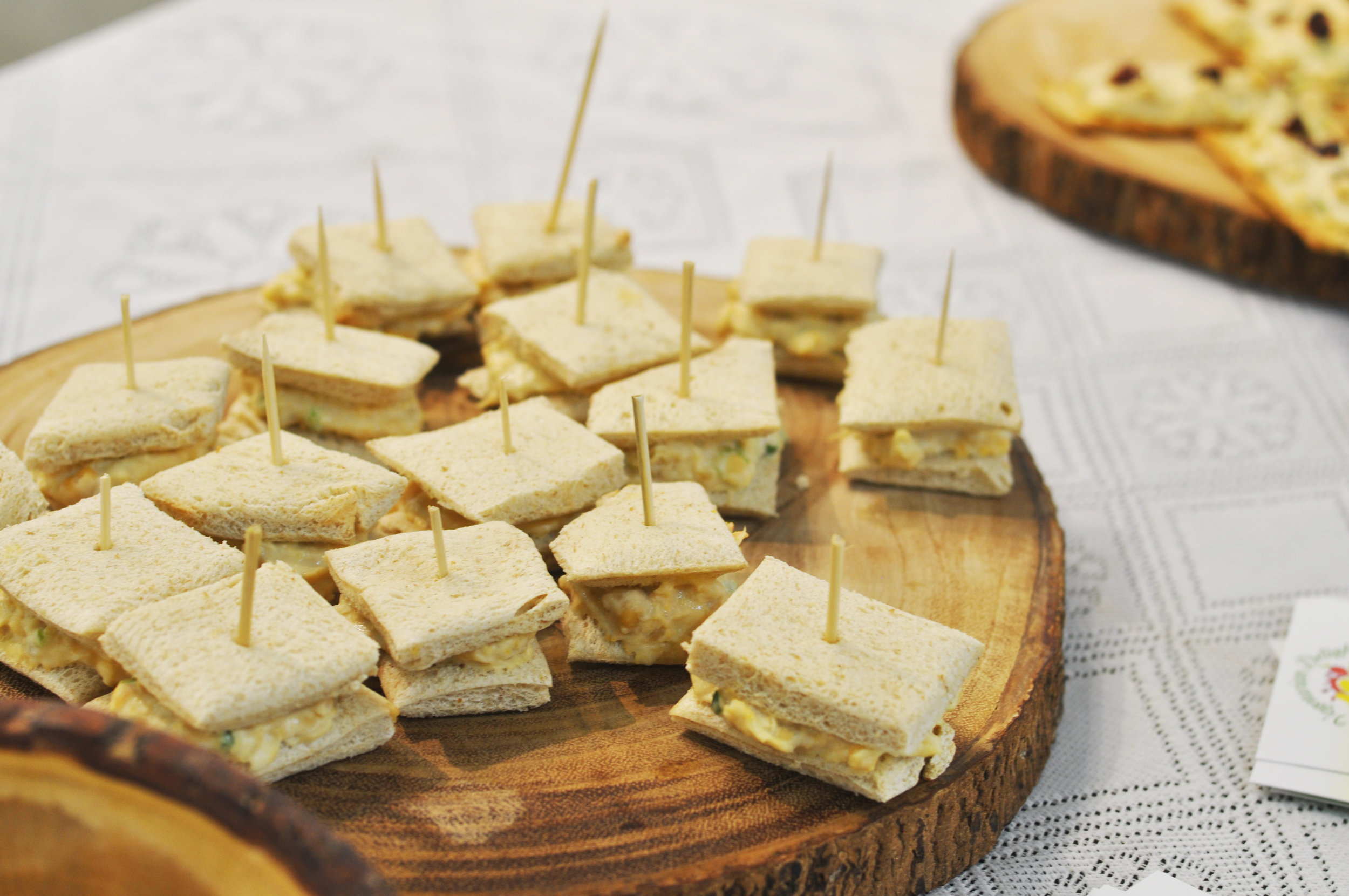 Some of the delicious bites that Vegetarian Delight sponsored for our fabulous event :) Image taken by Stefan Grant