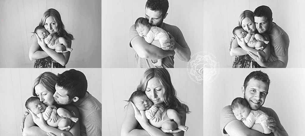 Edmonton newborn photographer parent poses