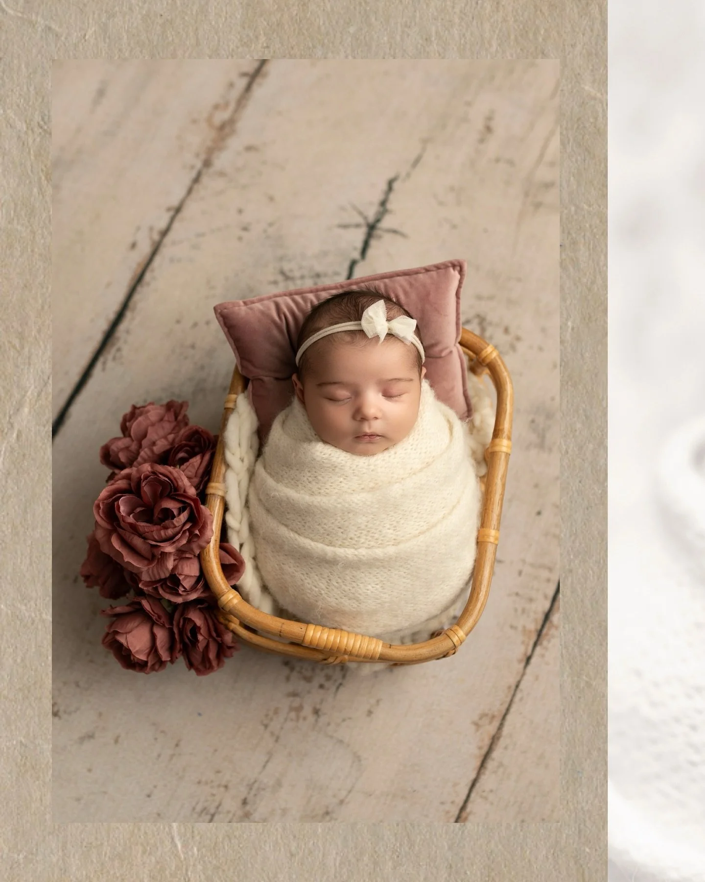 This little lady&rsquo;s middle name is Rose and so of course we had to incorporate some roses into her newborn session! And, she just happened to give me some beautiful smiles as a little bonus!

#edmontonnewbornphotographer #posednewbornphotography