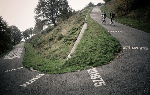 Sormano Wall (Muro Di Sormano) near Lake Como is so steep its measured in 10 metre sections