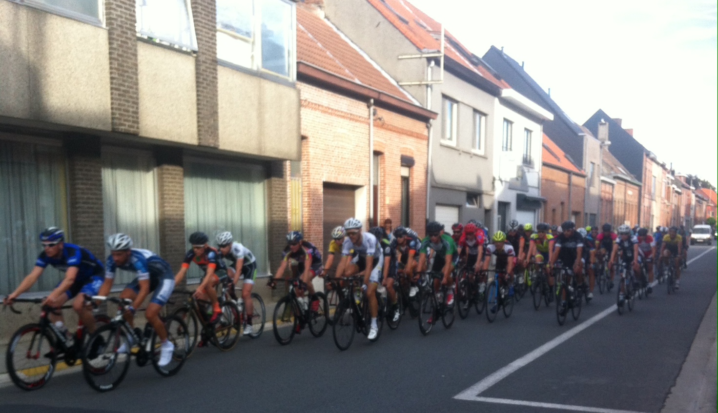 Beveren Waas peloton on lap 2