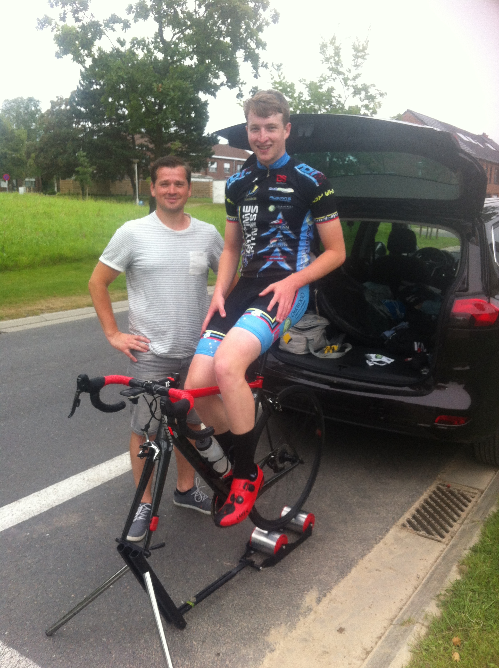 Maarten Verhulst & Conor before the Bazel start