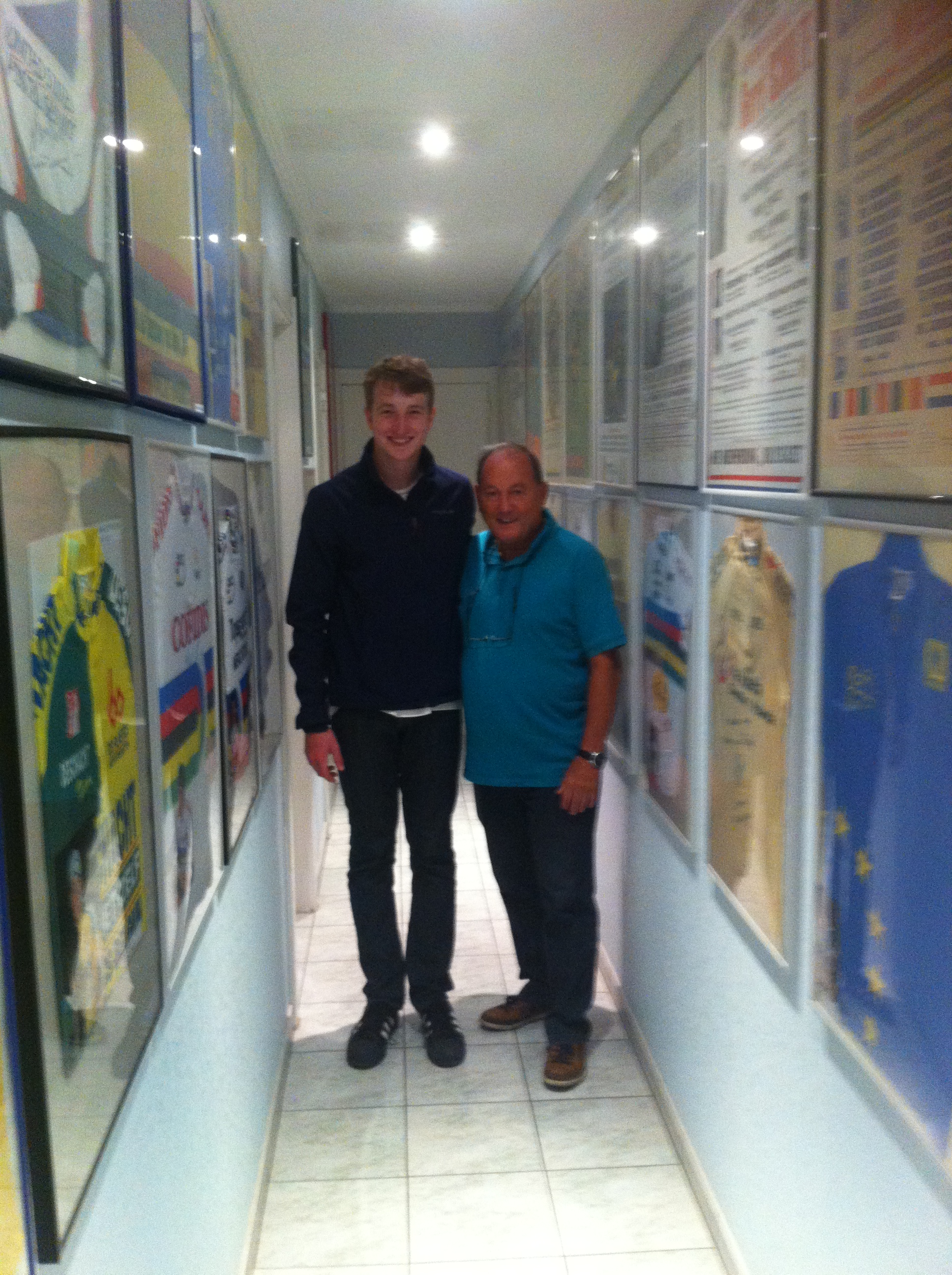 The Verbust Museum has hundreds of posters, jerseys, medals, magazines from numerous professional road races & the Ghent Six Day track event. These posters are all personally signed by the professional riders.