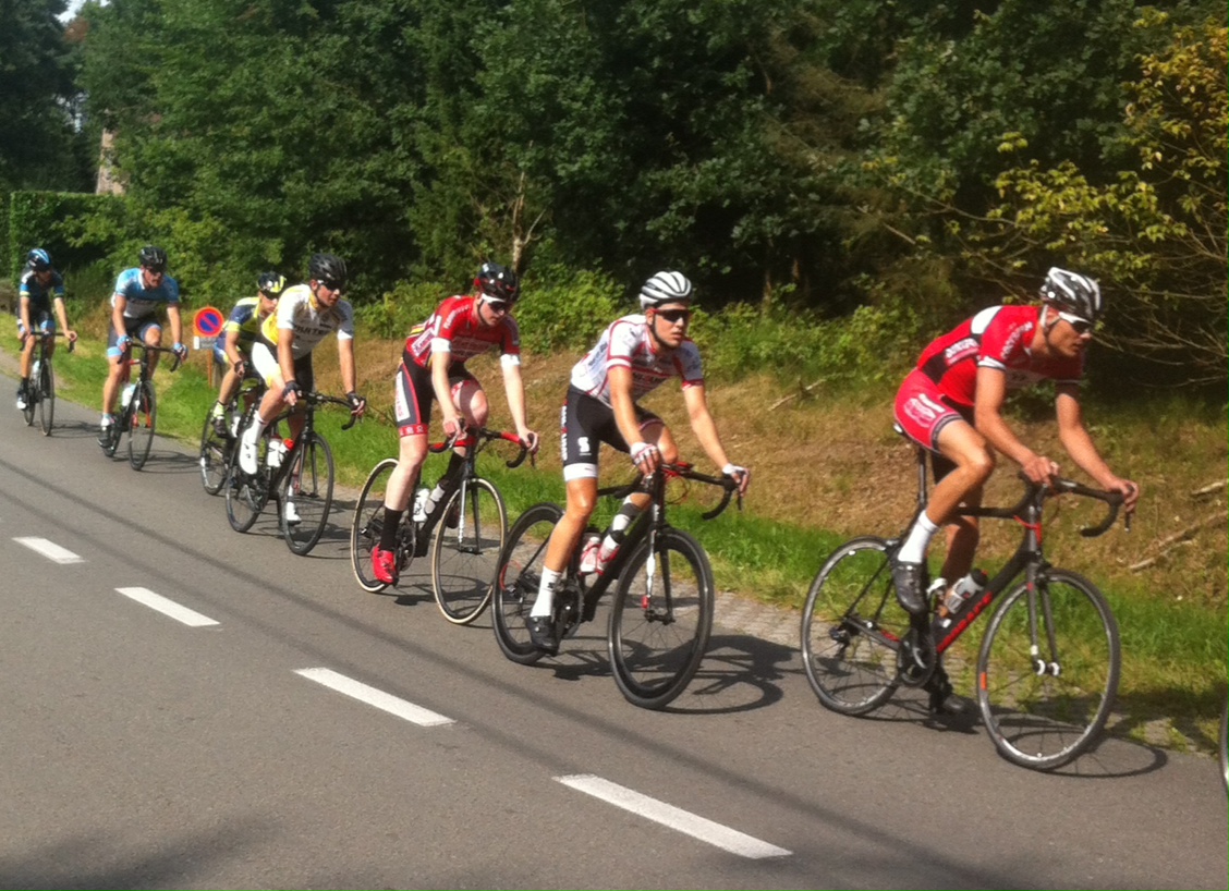 Third in line on Lap 5 and looking comfortable