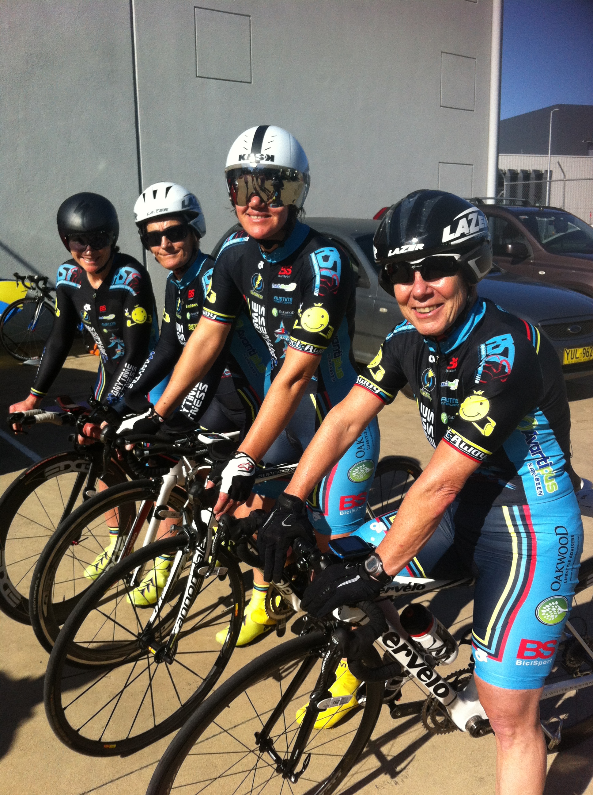 NSW Womens 140+ TTT squad Bronze at Nowra - Sue Tierney, Kirstie Flanagan, Ruth Strapp, Lise Benjamin