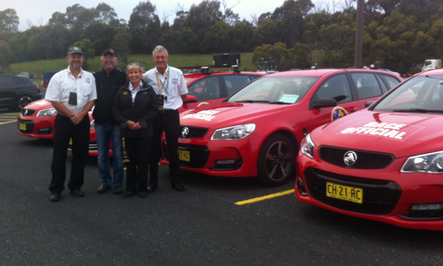 Etape driving team - Kevin Fisher, Mike O'Reilly, Fiona Fahy & Gary Keating