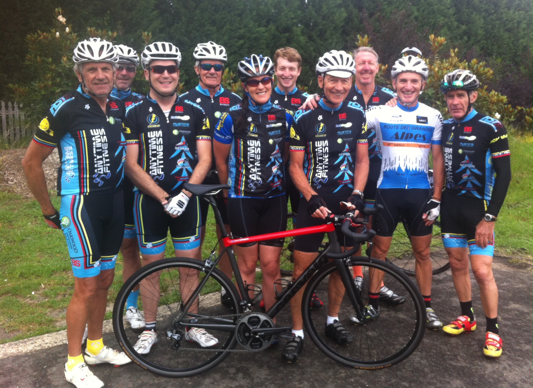  BiciSport Christmas Ride 2016 - the weather was poor with light drizzle but smiles all round. 