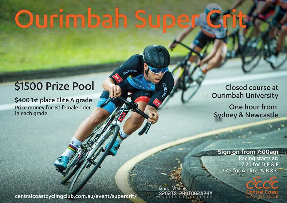  Ourimbah Super Crit is on February 12 and organised by Central Coast CC