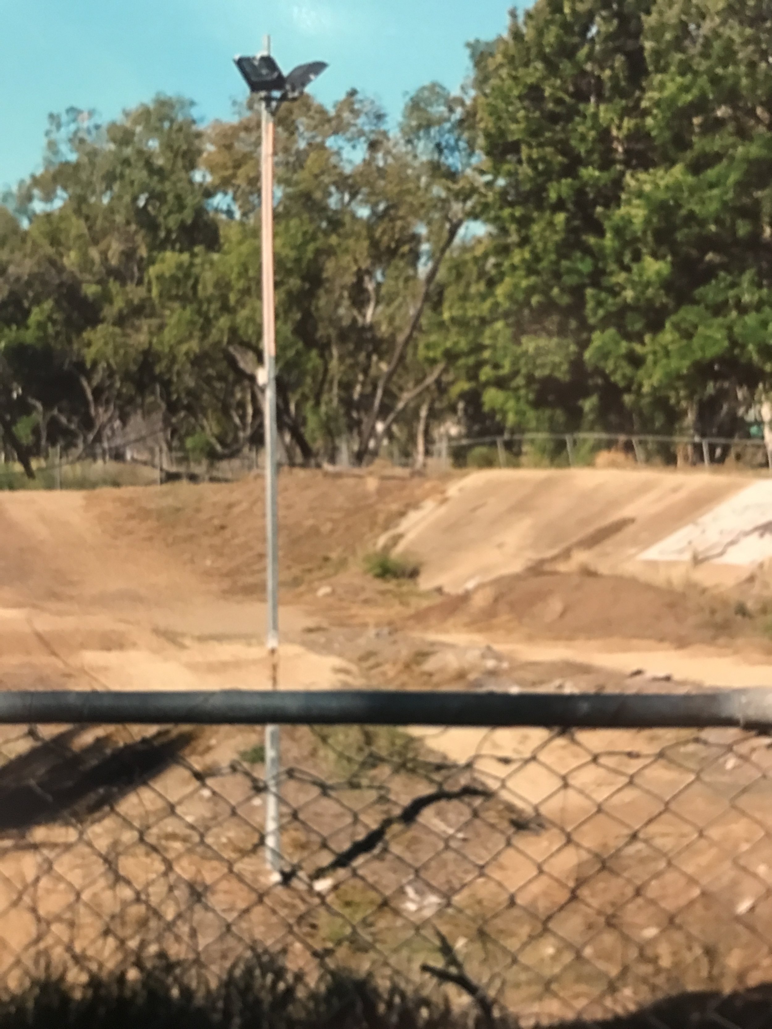 Canterbury CC Reunion - If the Moree Velodrome was in poor condition then its in worse shape now. This picture was taken some 6 weeks ago showing the velodrome banking.