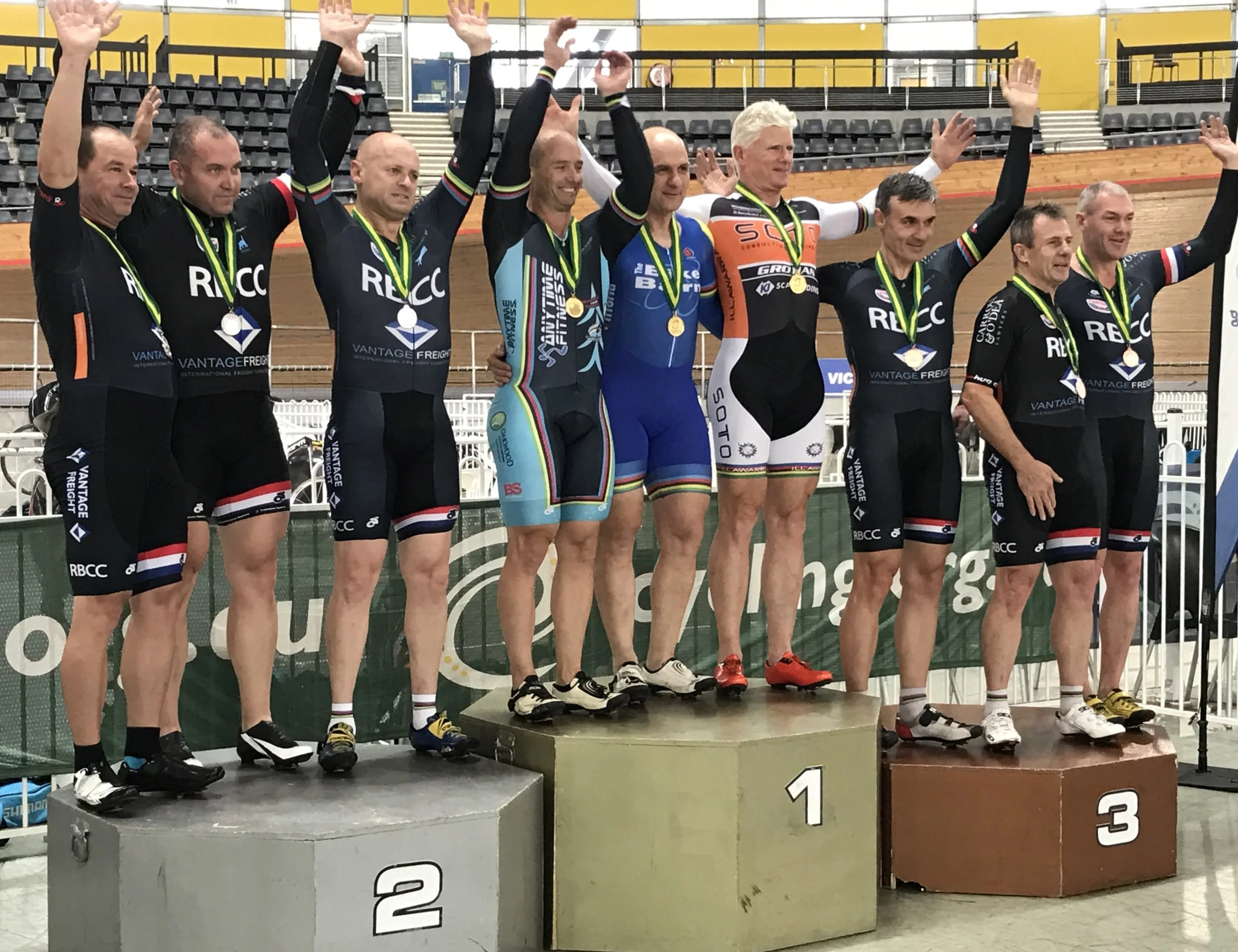 National Masters Track 2017 - Mike Smith takes Gold in the Team Sprint